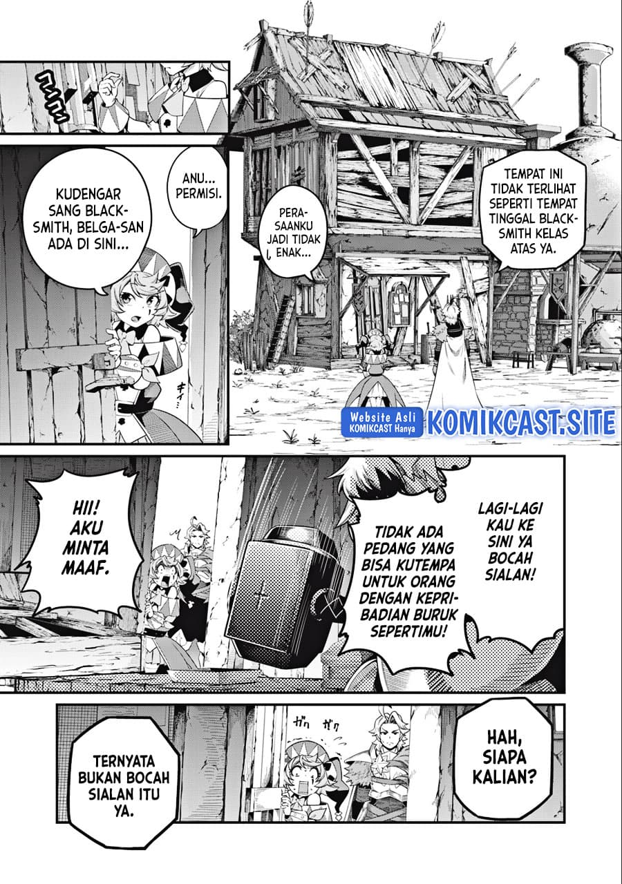Halaman 8 dari Tsuihou Sareta Tenshou Juu Kishi wa Game Chishiki de Musou Suru Chapter 45