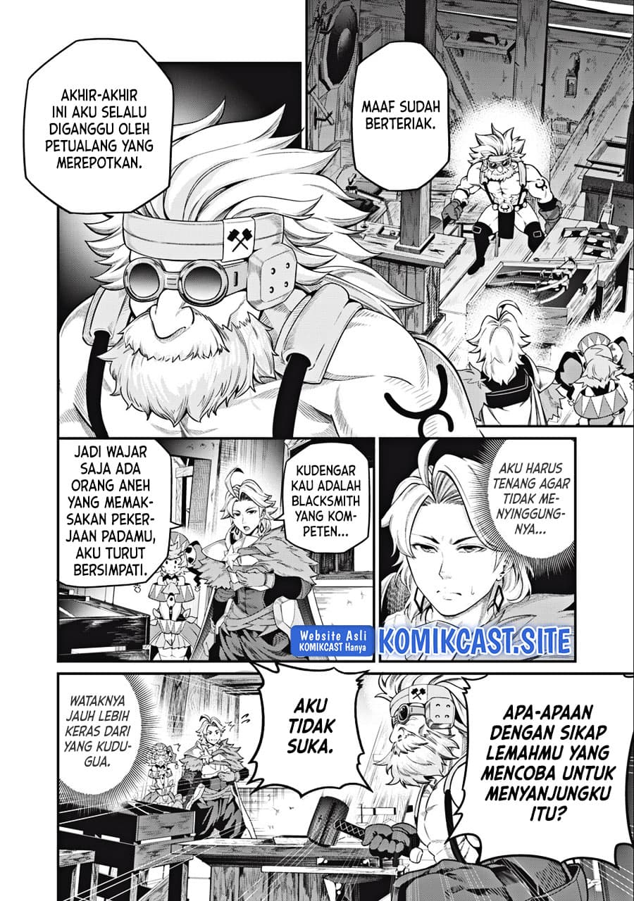 Halaman 9 dari Tsuihou Sareta Tenshou Juu Kishi wa Game Chishiki de Musou Suru Chapter 45