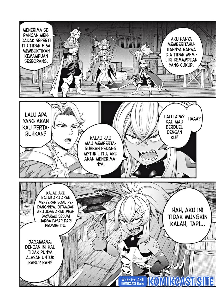 Halaman 9 dari Tsuihou Sareta Tenshou Juu Kishi wa Game Chishiki de Musou Suru Chapter 46