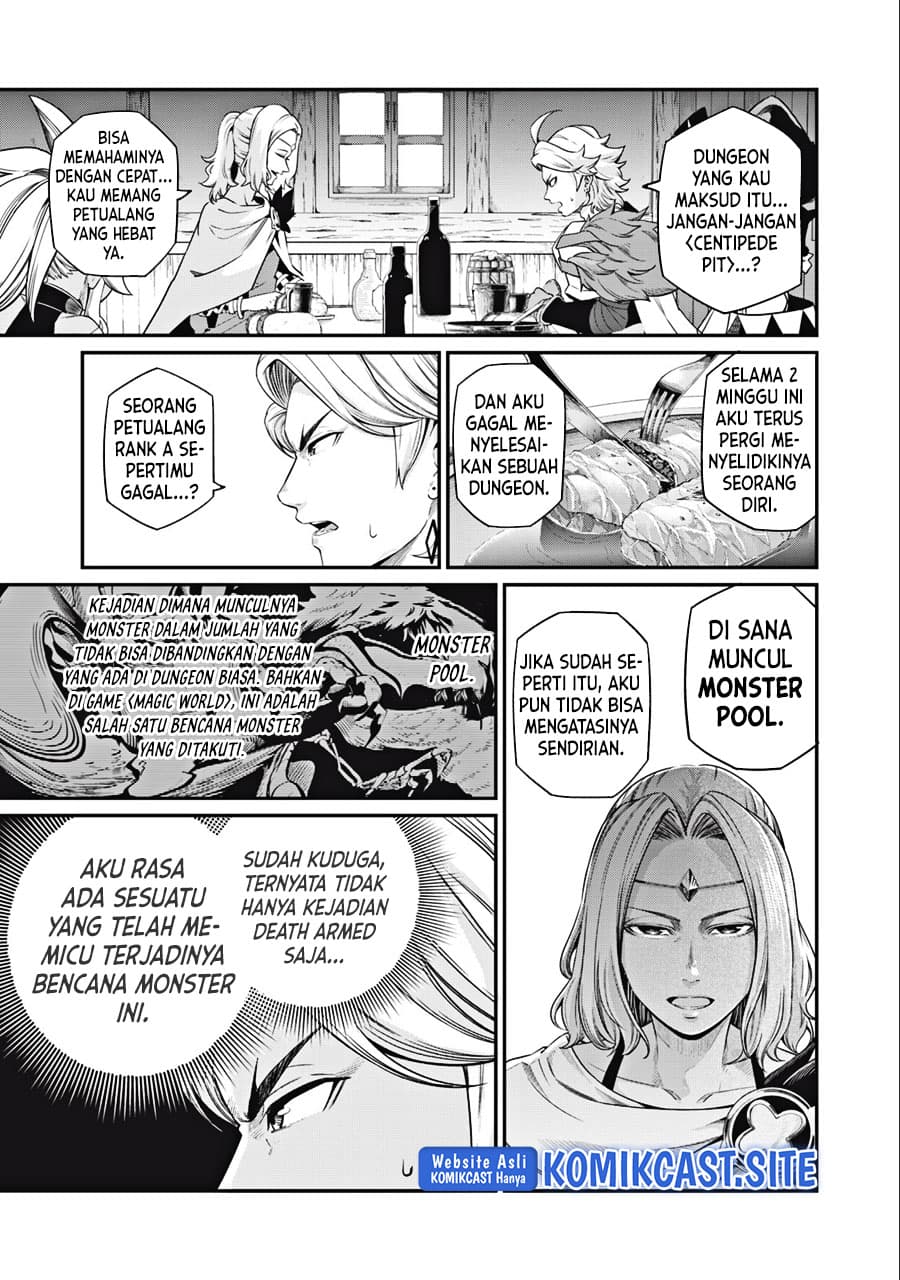 Halaman 10 dari Tsuihou Sareta Tenshou Juu Kishi wa Game Chishiki de Musou Suru Chapter 48