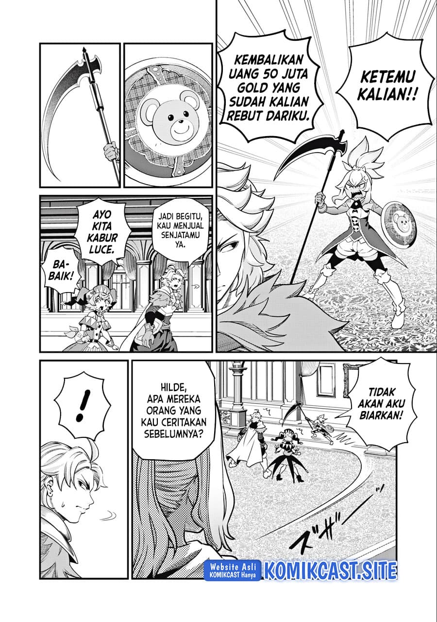 Halaman 3 dari Tsuihou Sareta Tenshou Juu Kishi wa Game Chishiki de Musou Suru Chapter 48
