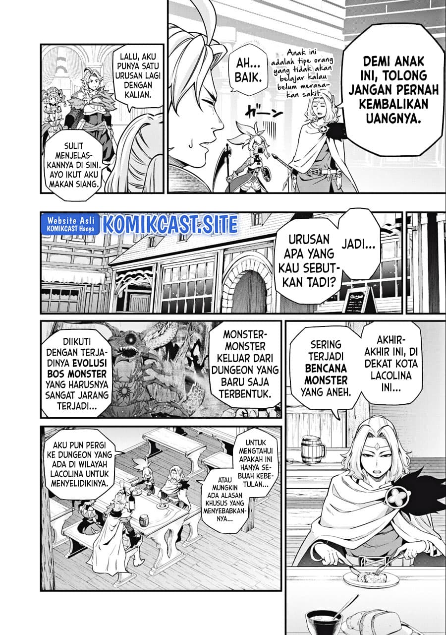 Halaman 9 dari Tsuihou Sareta Tenshou Juu Kishi wa Game Chishiki de Musou Suru Chapter 48
