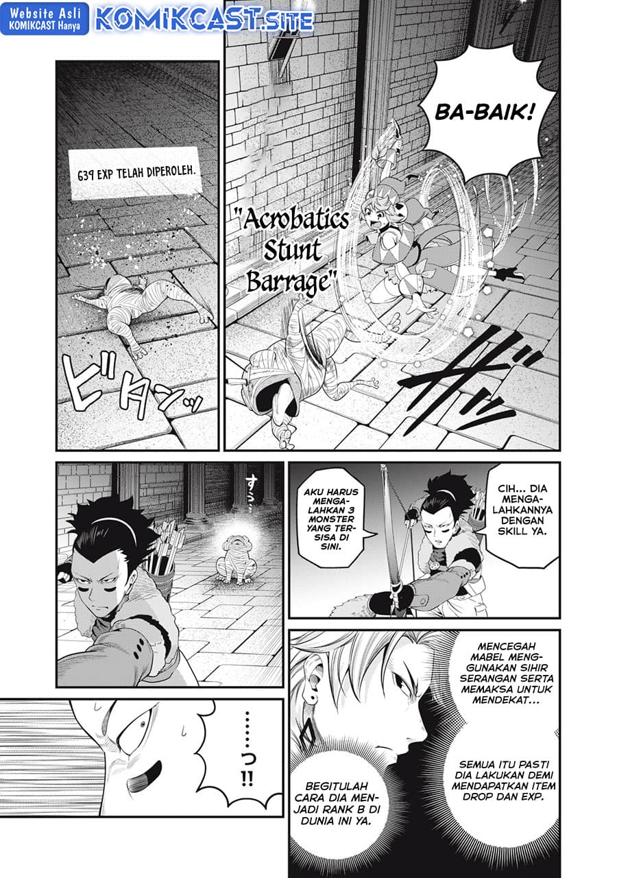 Halaman 12 dari Tsuihou Sareta Tenshou Juu Kishi wa Game Chishiki de Musou Suru Chapter 51