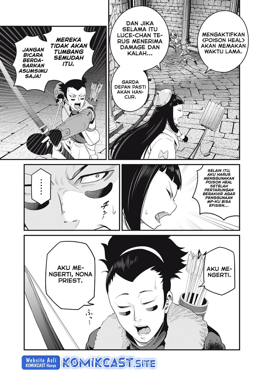 Halaman 14 dari Tsuihou Sareta Tenshou Juu Kishi wa Game Chishiki de Musou Suru Chapter 51