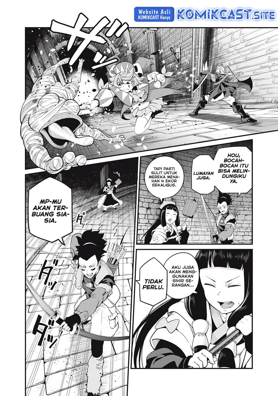 Halaman 9 dari Tsuihou Sareta Tenshou Juu Kishi wa Game Chishiki de Musou Suru Chapter 51