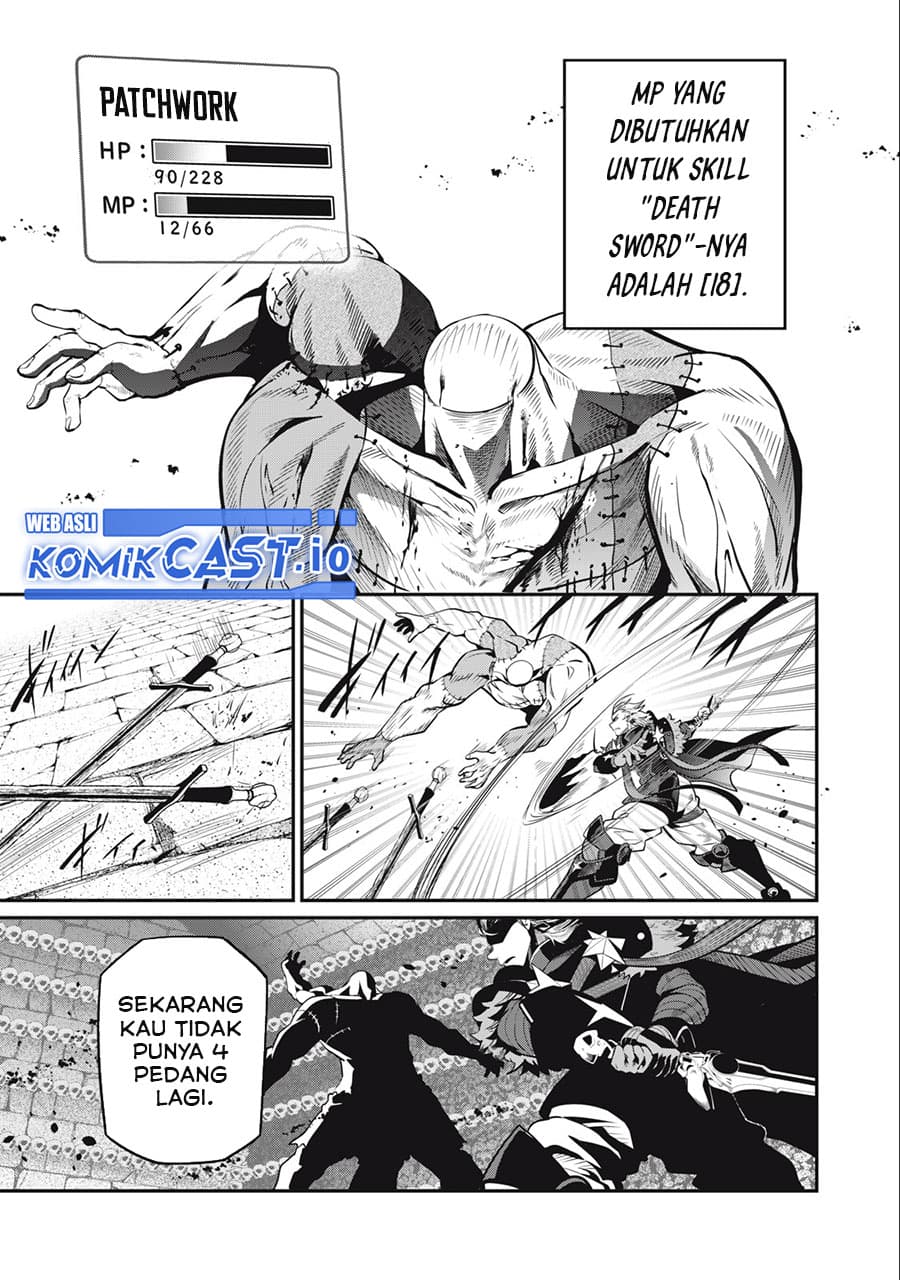 Halaman 14 dari Tsuihou Sareta Tenshou Juu Kishi wa Game Chishiki de Musou Suru Chapter 56