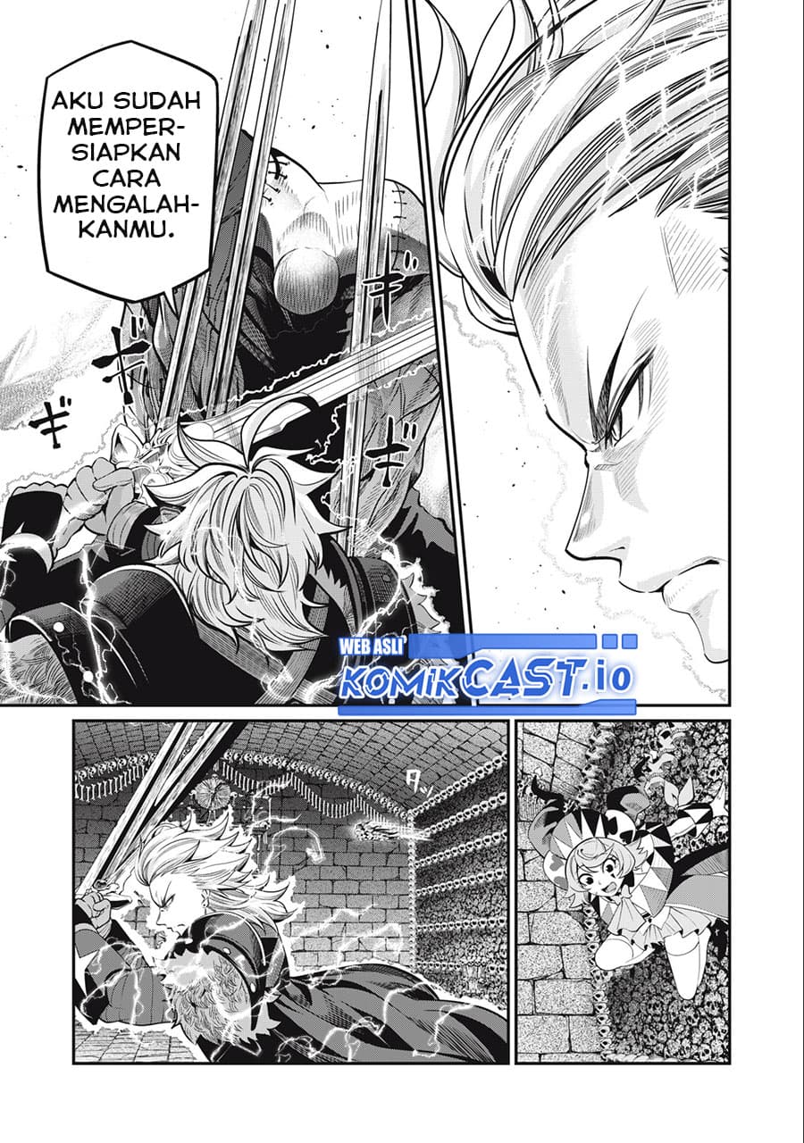 Halaman 6 dari Tsuihou Sareta Tenshou Juu Kishi wa Game Chishiki de Musou Suru Chapter 56