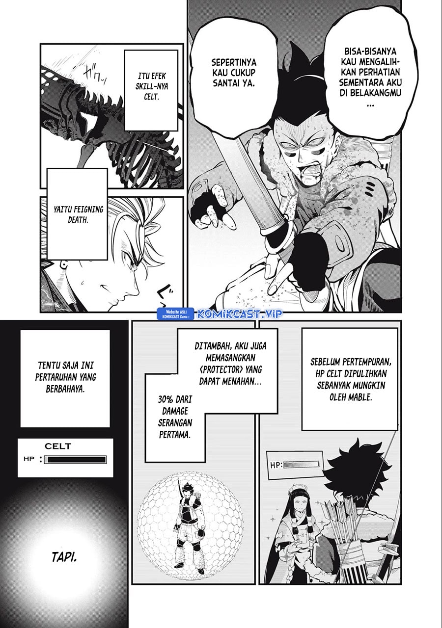 Halaman 10 dari Tsuihou Sareta Tenshou Juu Kishi wa Game Chishiki de Musou Suru Chapter 63
