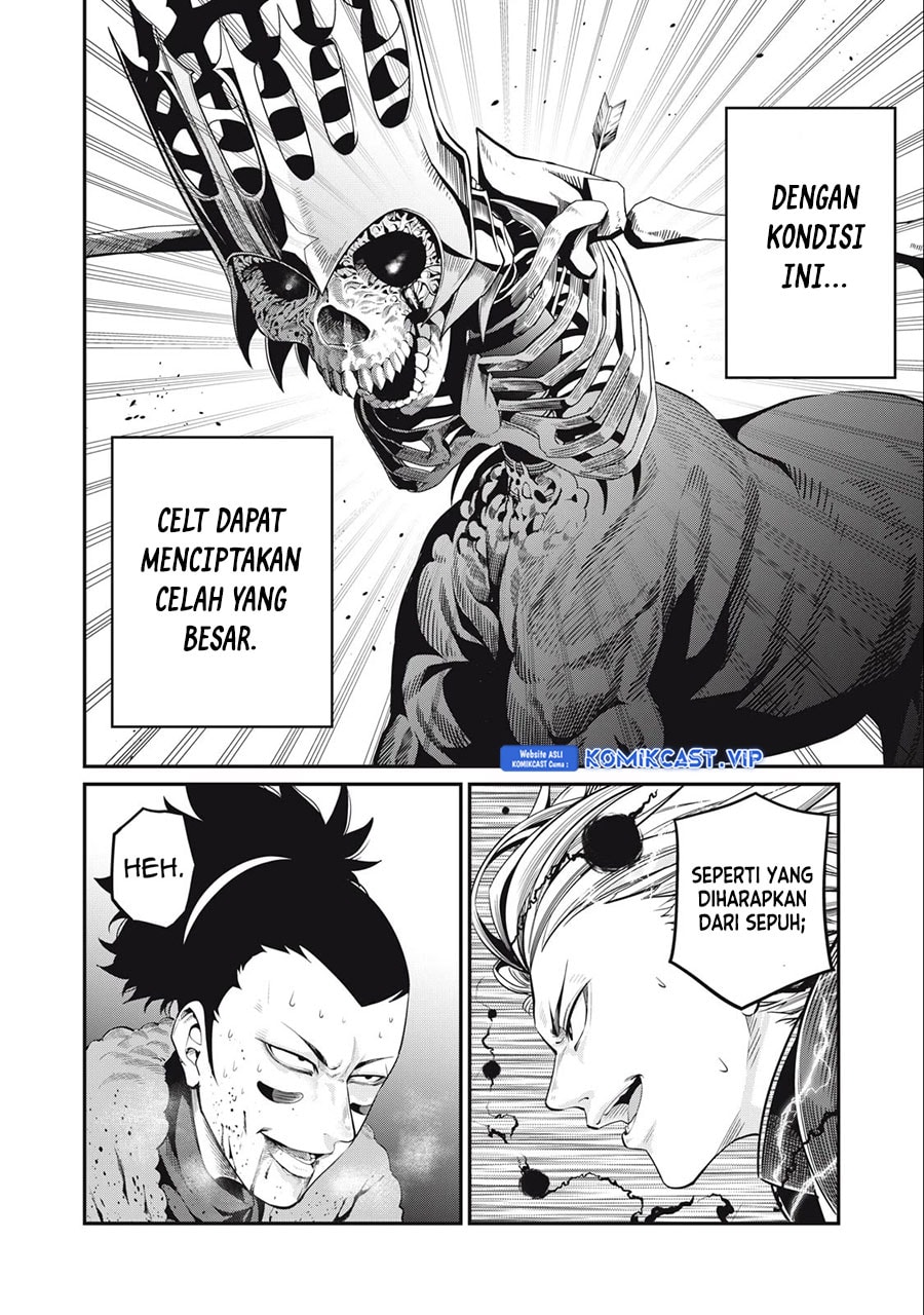 Halaman 11 dari Tsuihou Sareta Tenshou Juu Kishi wa Game Chishiki de Musou Suru Chapter 63