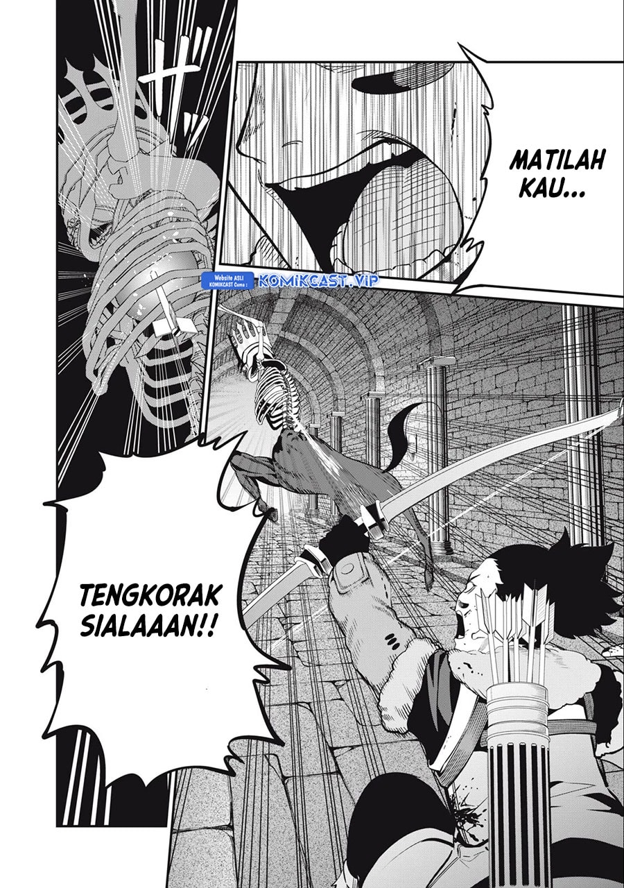Halaman 9 dari Tsuihou Sareta Tenshou Juu Kishi wa Game Chishiki de Musou Suru Chapter 63