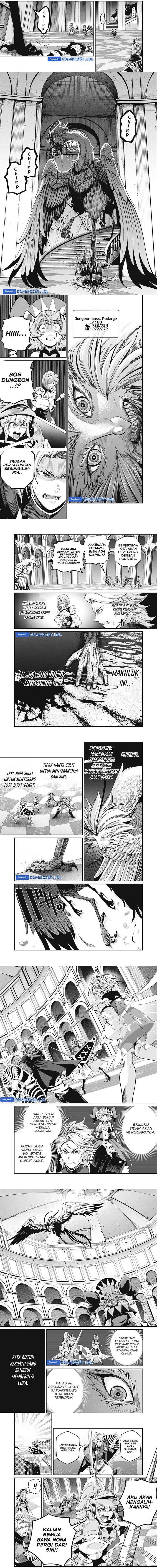 Halaman 2 dari Tsuihou Sareta Tenshou Juu Kishi wa Game Chishiki de Musou Suru Chapter 74