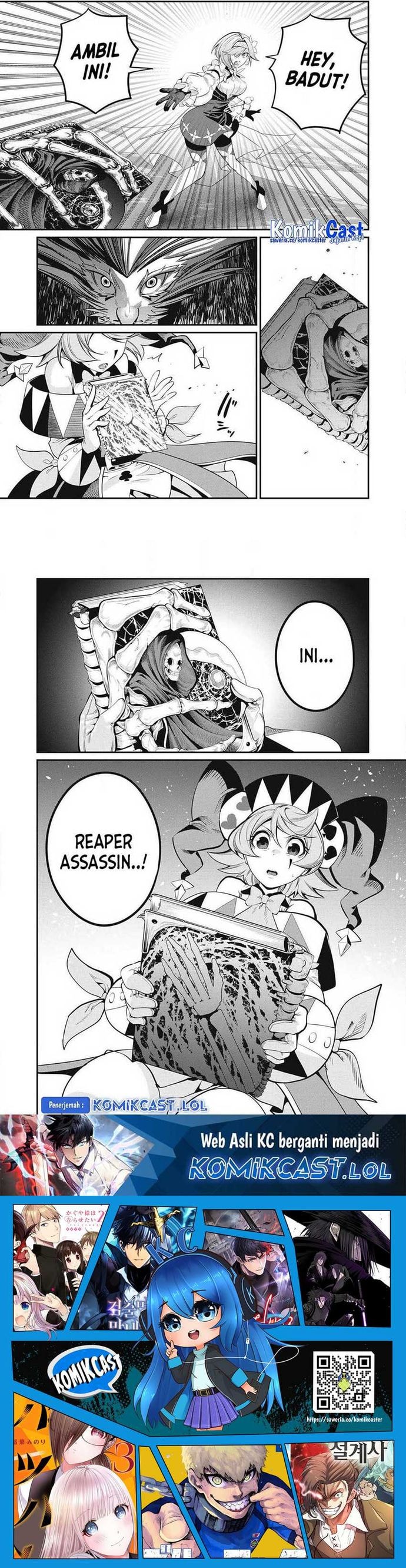 Halaman 3 dari Tsuihou Sareta Tenshou Juu Kishi wa Game Chishiki de Musou Suru Chapter 76