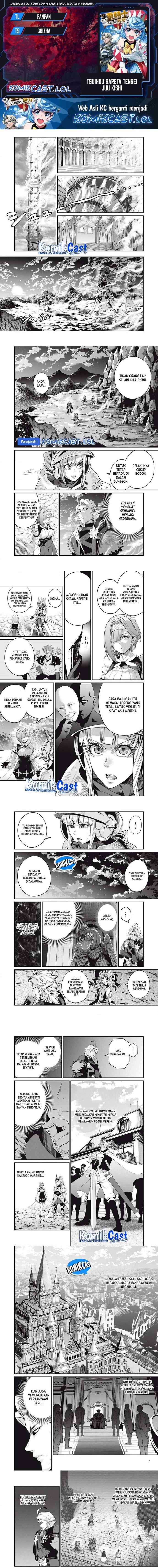 Halaman 1 dari Tsuihou Sareta Tenshou Juu Kishi wa Game Chishiki de Musou Suru Chapter 81