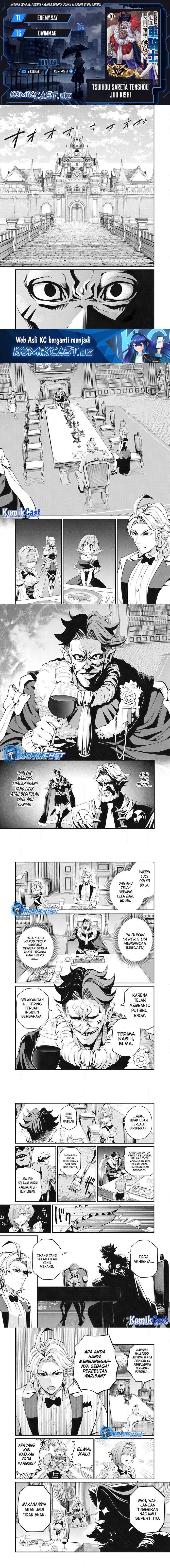 Halaman 1 dari Tsuihou Sareta Tenshou Juu Kishi wa Game Chishiki de Musou Suru Chapter 84