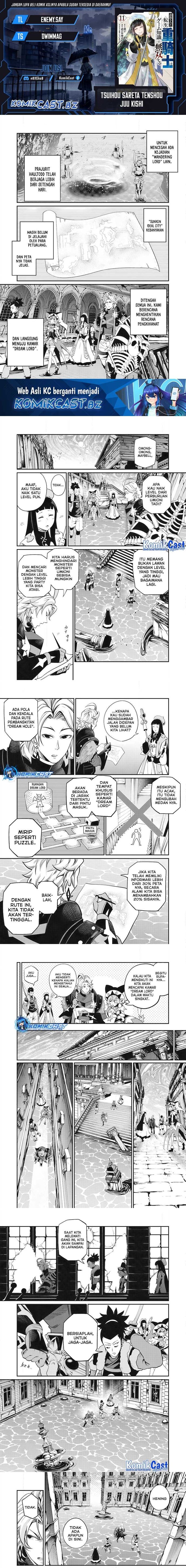Halaman 1 dari Tsuihou Sareta Tenshou Juu Kishi wa Game Chishiki de Musou Suru Chapter 93