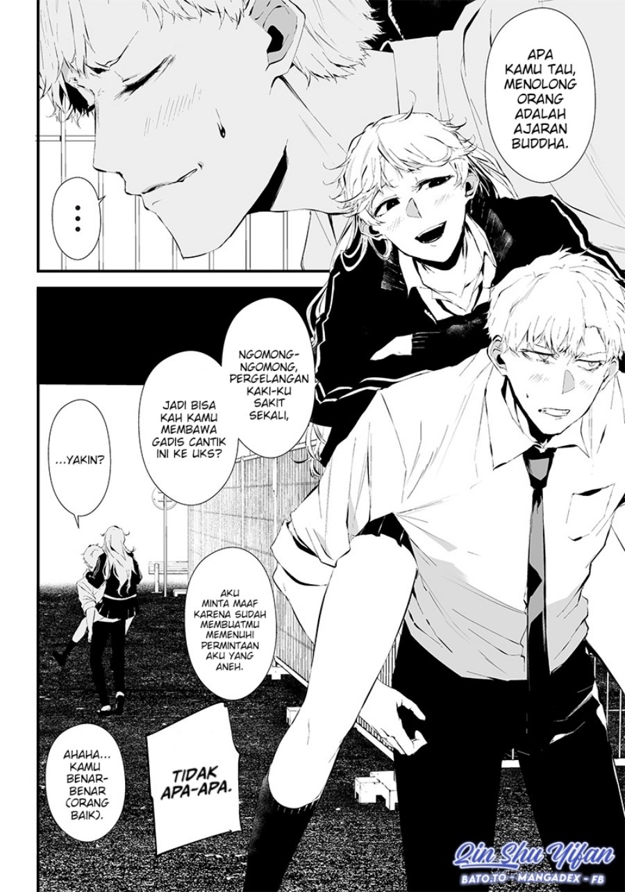 Halaman 9 dari Tsurenai Hodo Aokute Azatoi Kurai ni Akai Chapter 10