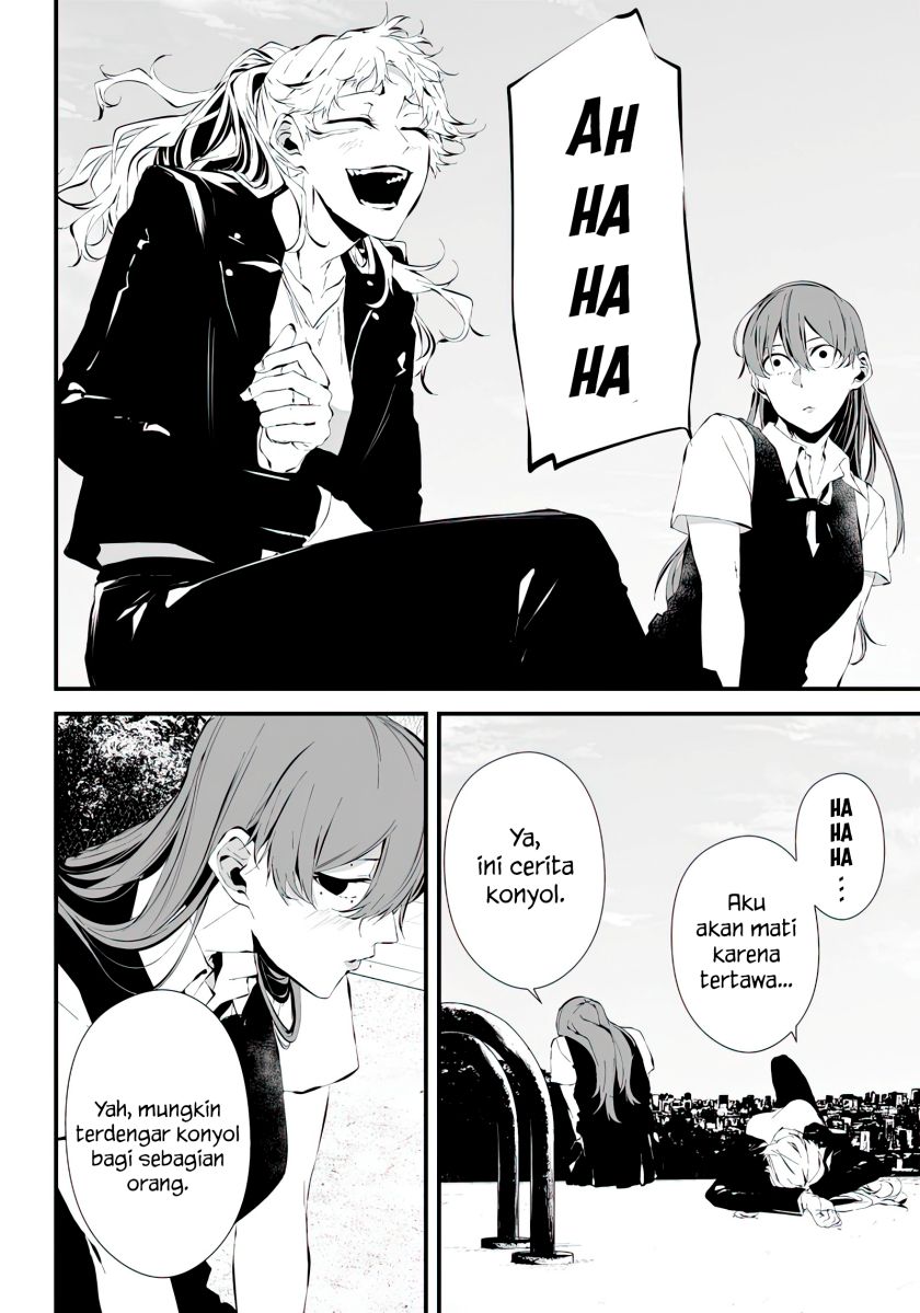 Halaman 10 dari Tsurenai Hodo Aokute Azatoi Kurai ni Akai Chapter 13.5