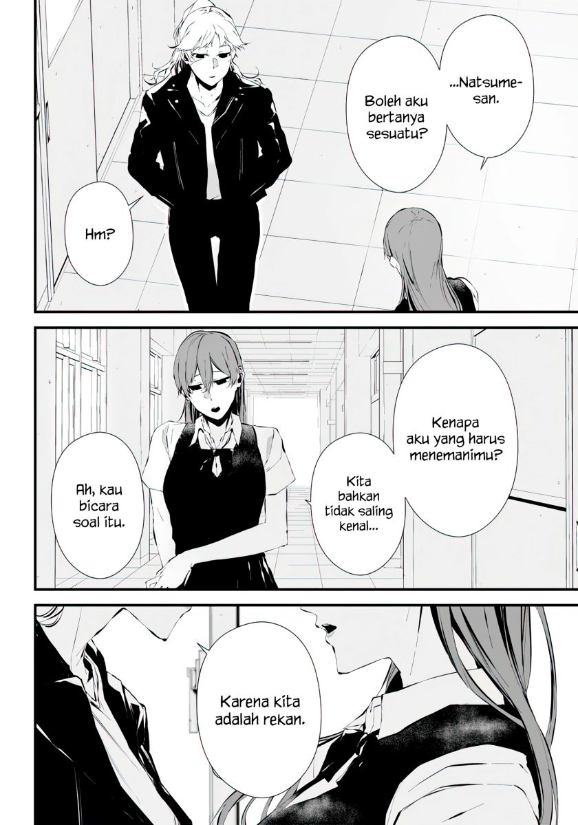 Halaman 6 dari Tsurenai Hodo Aokute Azatoi Kurai ni Akai Chapter 13.5