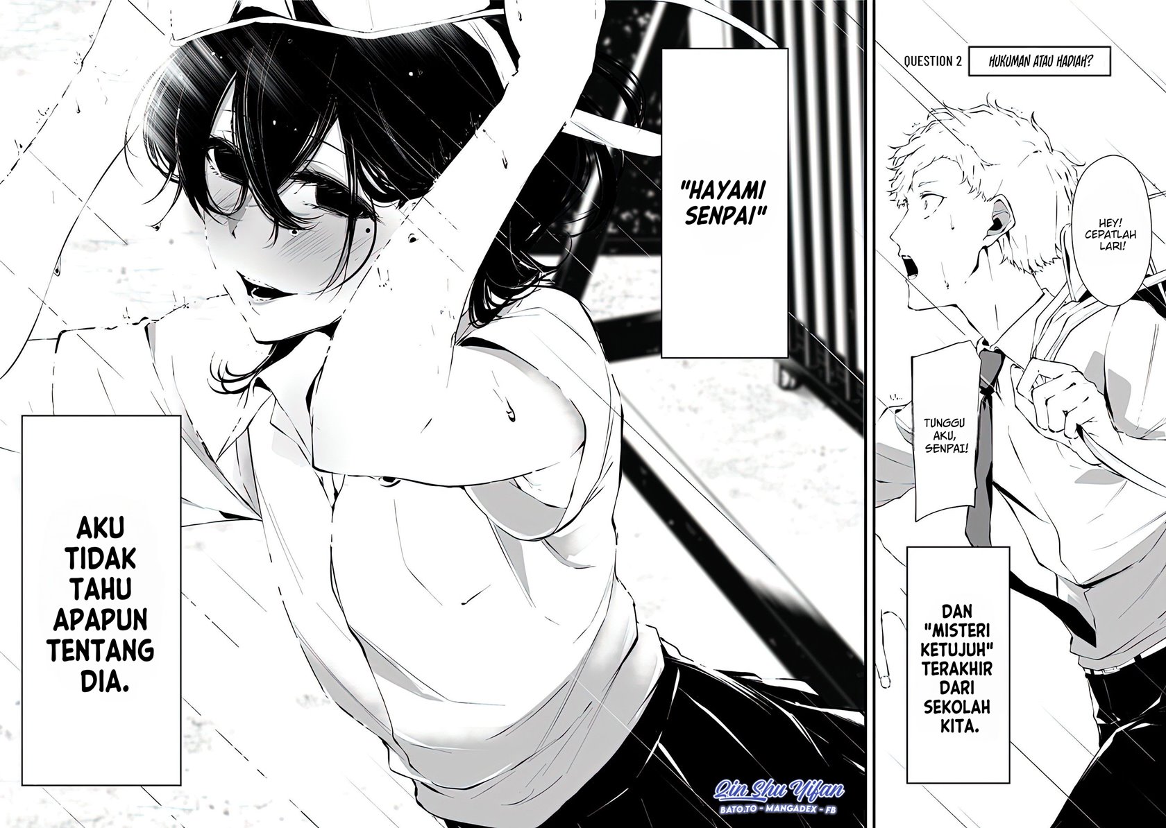 Halaman 3 dari Tsurenai Hodo Aokute Azatoi Kurai ni Akai Chapter 2