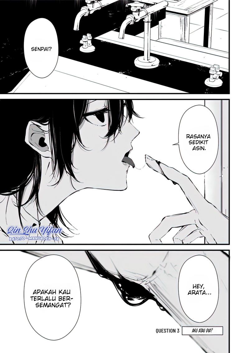 Halaman 2 dari Tsurenai Hodo Aokute Azatoi Kurai ni Akai Chapter 3