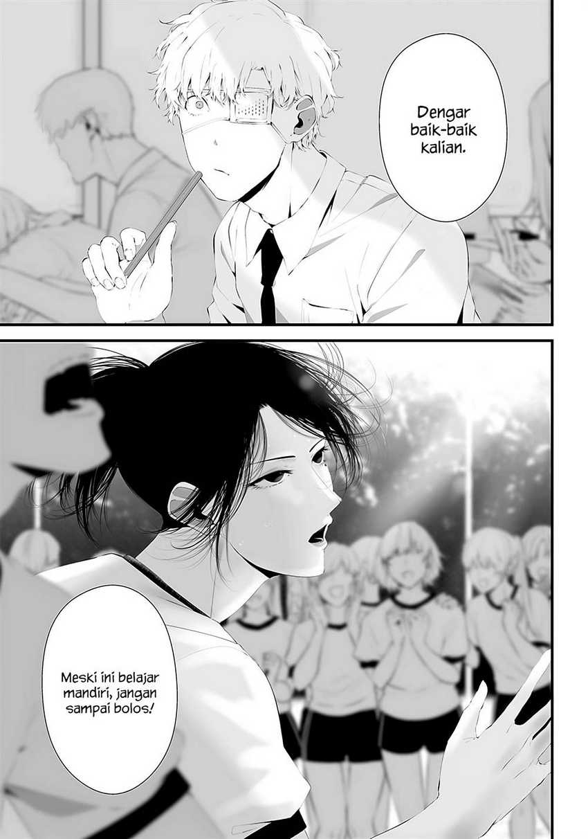 Halaman 1 dari Tsurenai Hodo Aokute Azatoi Kurai ni Akai Chapter 35