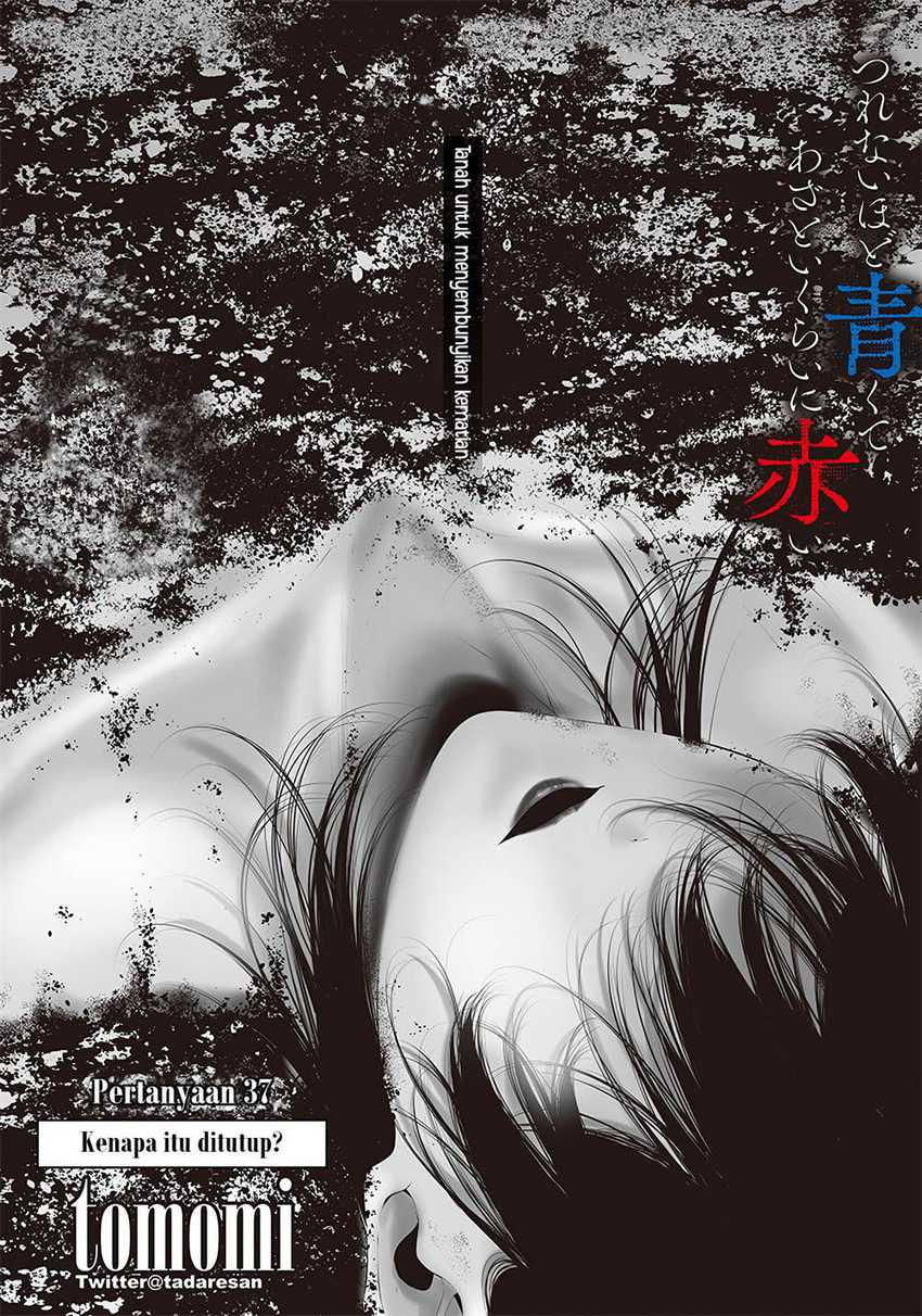 Halaman 1 dari Tsurenai Hodo Aokute Azatoi Kurai ni Akai Chapter 37
