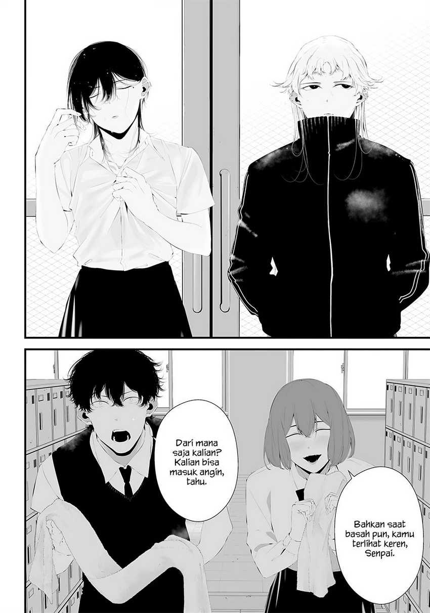 Halaman 2 dari Tsurenai Hodo Aokute Azatoi Kurai ni Akai Chapter 39