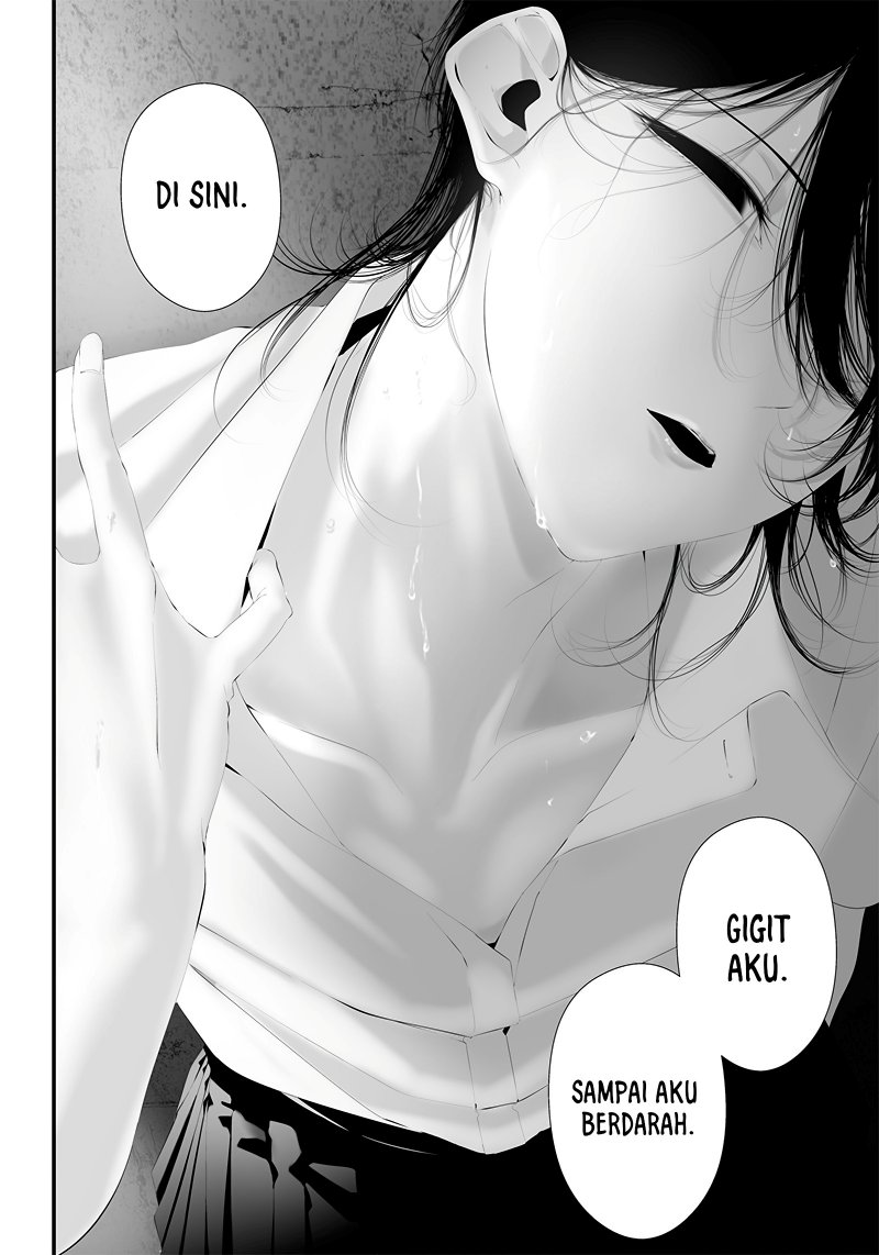 Halaman 10 dari Tsurenai Hodo Aokute Azatoi Kurai ni Akai Chapter 42