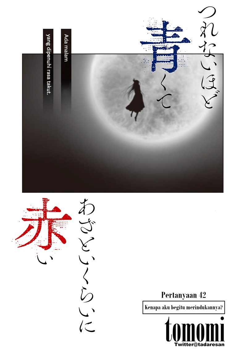 Halaman 2 dari Tsurenai Hodo Aokute Azatoi Kurai ni Akai Chapter 42