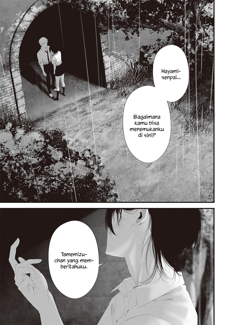 Halaman 3 dari Tsurenai Hodo Aokute Azatoi Kurai ni Akai Chapter 42