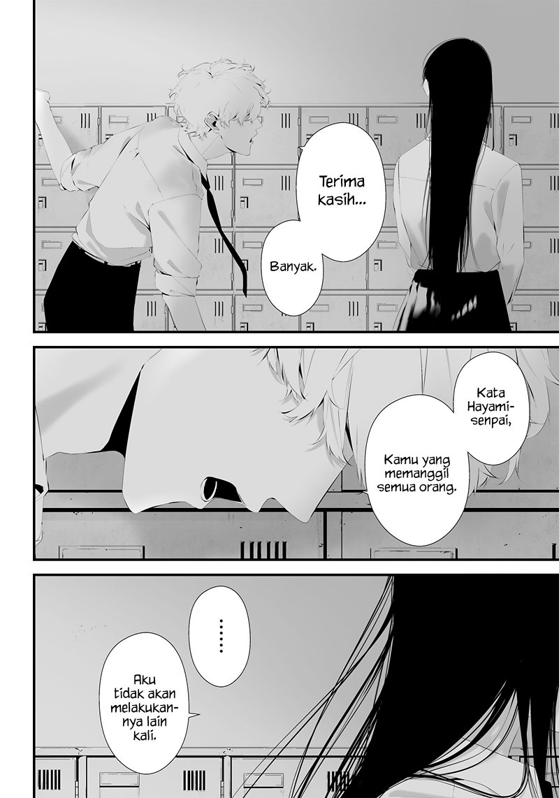 Halaman 10 dari Tsurenai Hodo Aokute Azatoi Kurai ni Akai Chapter 43