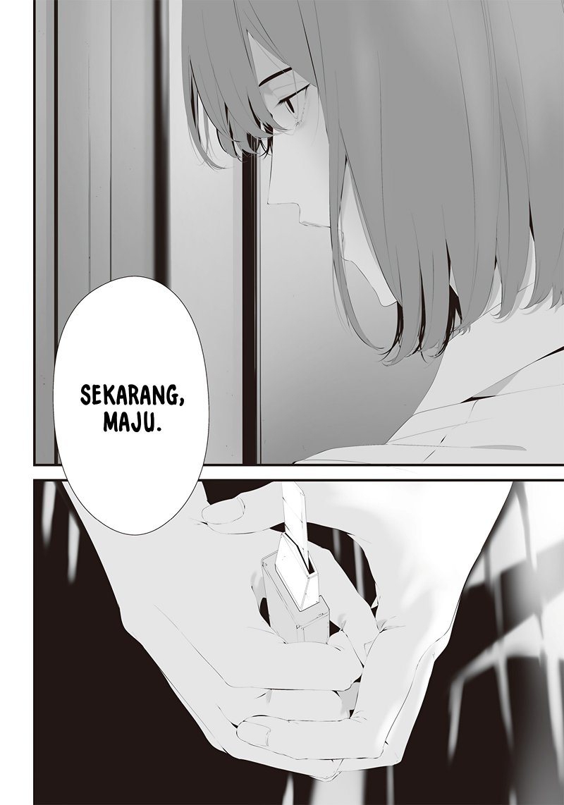Halaman 2 dari Tsurenai Hodo Aokute Azatoi Kurai ni Akai Chapter 44