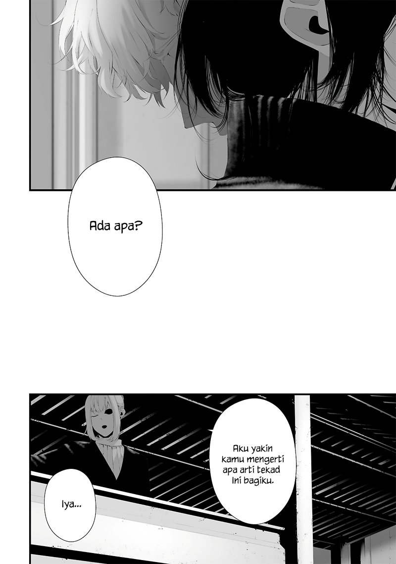 Halaman 12 dari Tsurenai Hodo Aokute Azatoi Kurai ni Akai Chapter 49