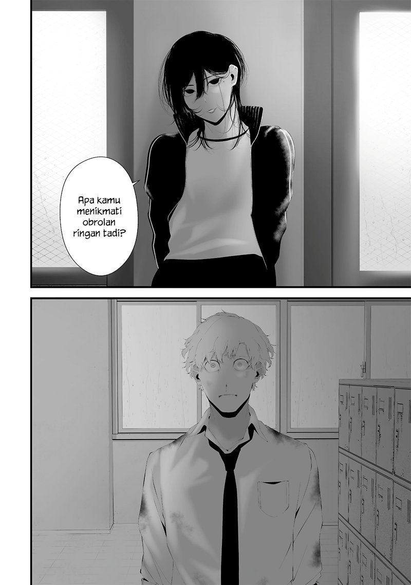 Halaman 8 dari Tsurenai Hodo Aokute Azatoi Kurai ni Akai Chapter 49