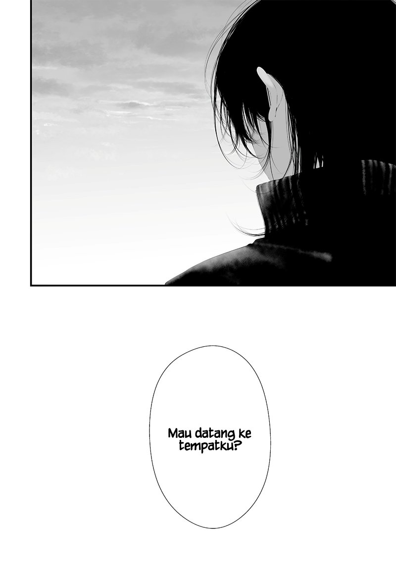 Halaman 2 dari Tsurenai Hodo Aokute Azatoi Kurai ni Akai Chapter 50