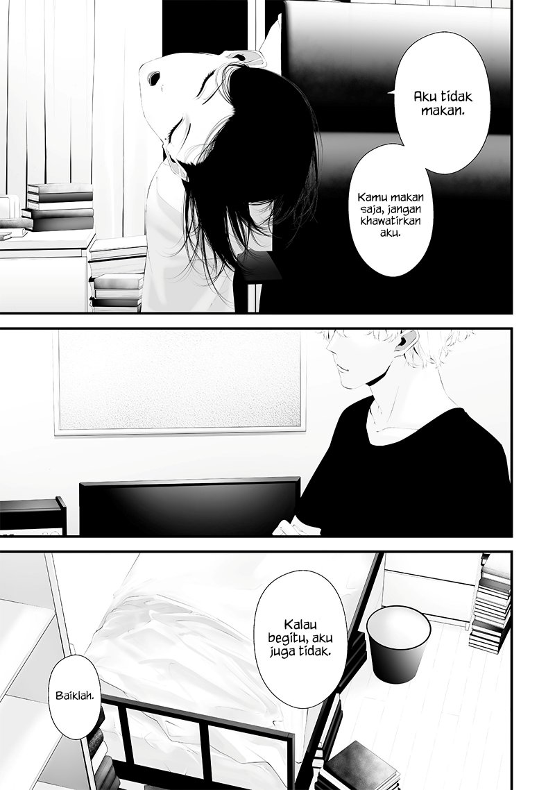 Halaman 5 dari Tsurenai Hodo Aokute Azatoi Kurai ni Akai Chapter 50