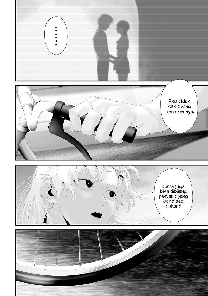 Halaman 14 dari Tsurenai Hodo Aokute Azatoi Kurai ni Akai Chapter 55