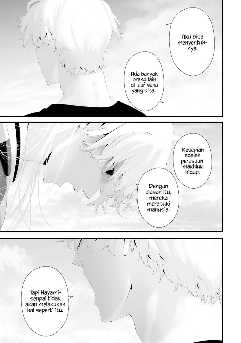 Halaman 9 dari Tsurenai Hodo Aokute Azatoi Kurai ni Akai Chapter 55
