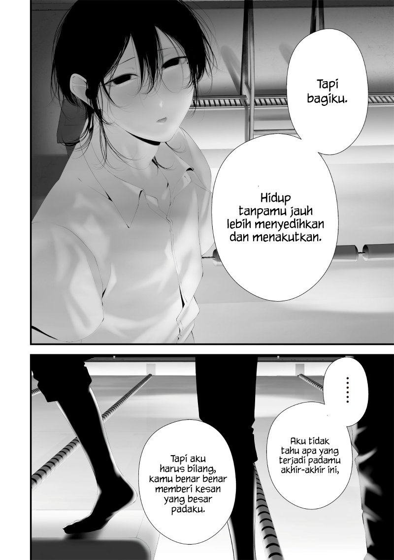Halaman 10 dari Tsurenai Hodo Aokute Azatoi Kurai ni Akai Chapter 59