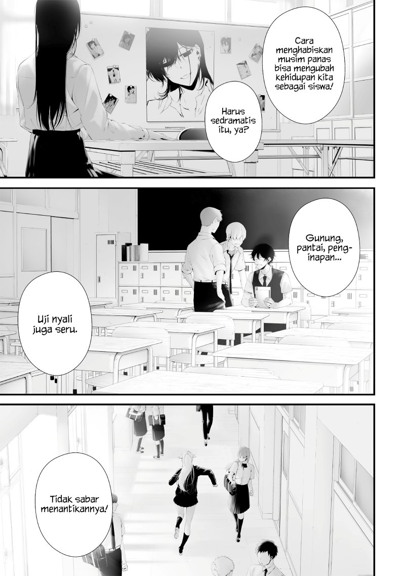 Halaman 3 dari Tsurenai Hodo Aokute Azatoi Kurai ni Akai Chapter 59
