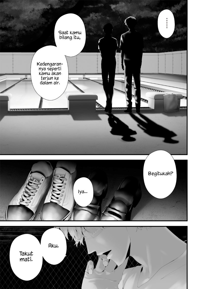 Halaman 9 dari Tsurenai Hodo Aokute Azatoi Kurai ni Akai Chapter 59