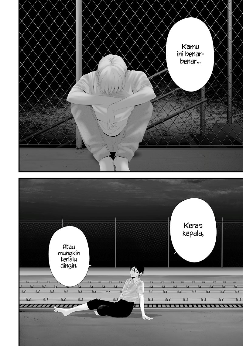 Halaman 12 dari Tsurenai Hodo Aokute Azatoi Kurai ni Akai Chapter 60