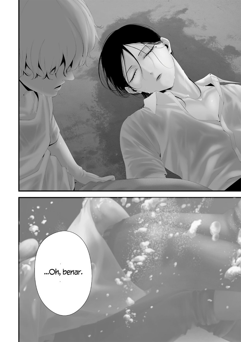 Halaman 2 dari Tsurenai Hodo Aokute Azatoi Kurai ni Akai Chapter 60