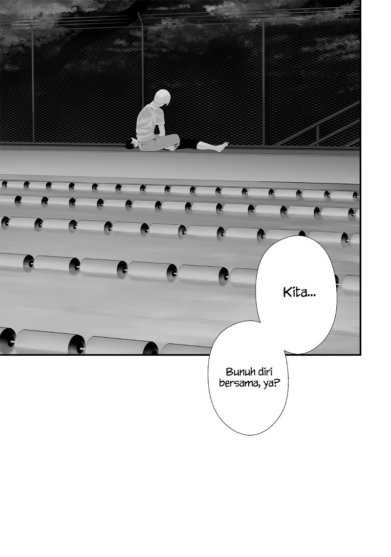 Halaman 3 dari Tsurenai Hodo Aokute Azatoi Kurai ni Akai Chapter 60