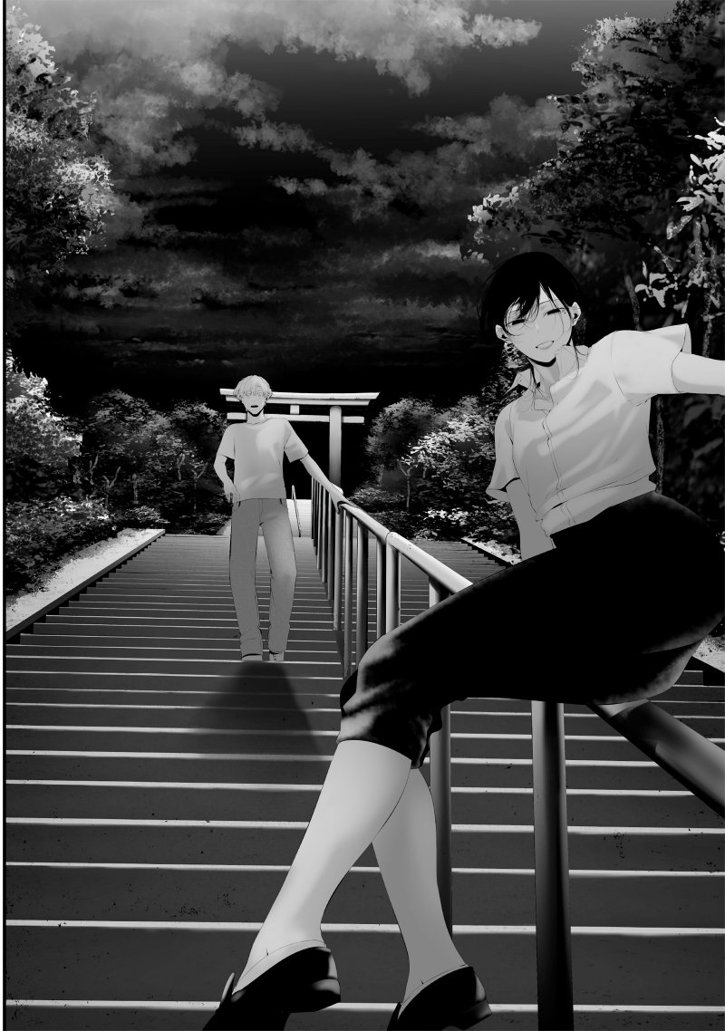 Halaman 10 dari Tsurenai Hodo Aokute Azatoi Kurai ni Akai Chapter 61