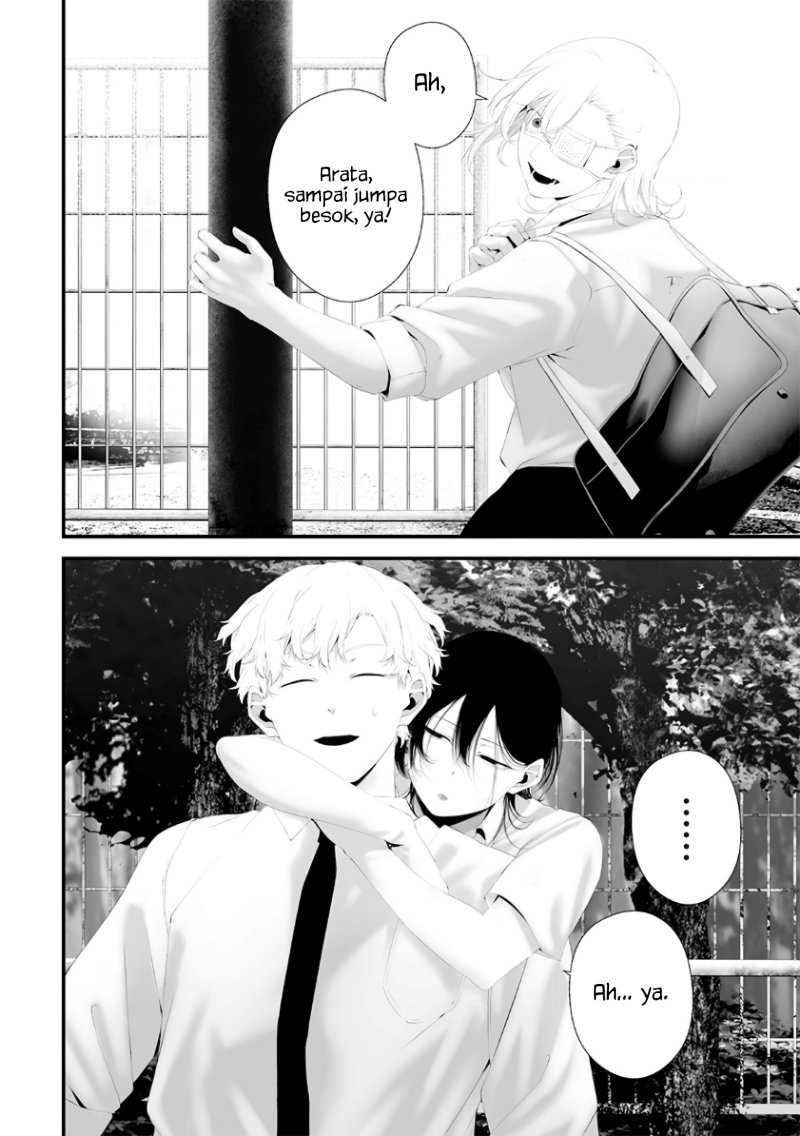Halaman 12 dari Tsurenai Hodo Aokute Azatoi Kurai ni Akai Chapter 69