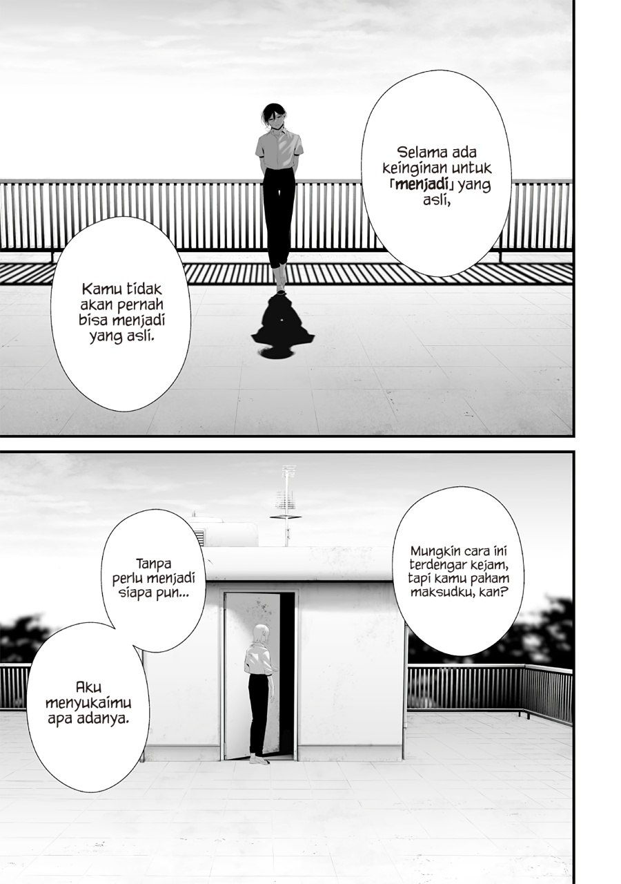 Halaman 15 dari Tsurenai Hodo Aokute Azatoi Kurai ni Akai Chapter 73