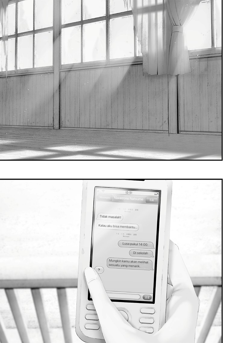 Halaman 3 dari Tsurenai Hodo Aokute Azatoi Kurai ni Akai Chapter 74.5