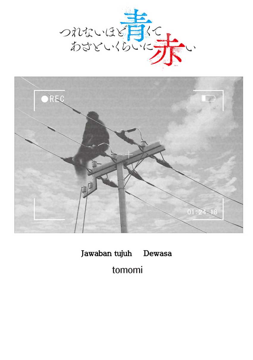 Halaman 3 dari Tsurenai Hodo Aokute Azatoi Kurai ni Akai Chapter 74.8
