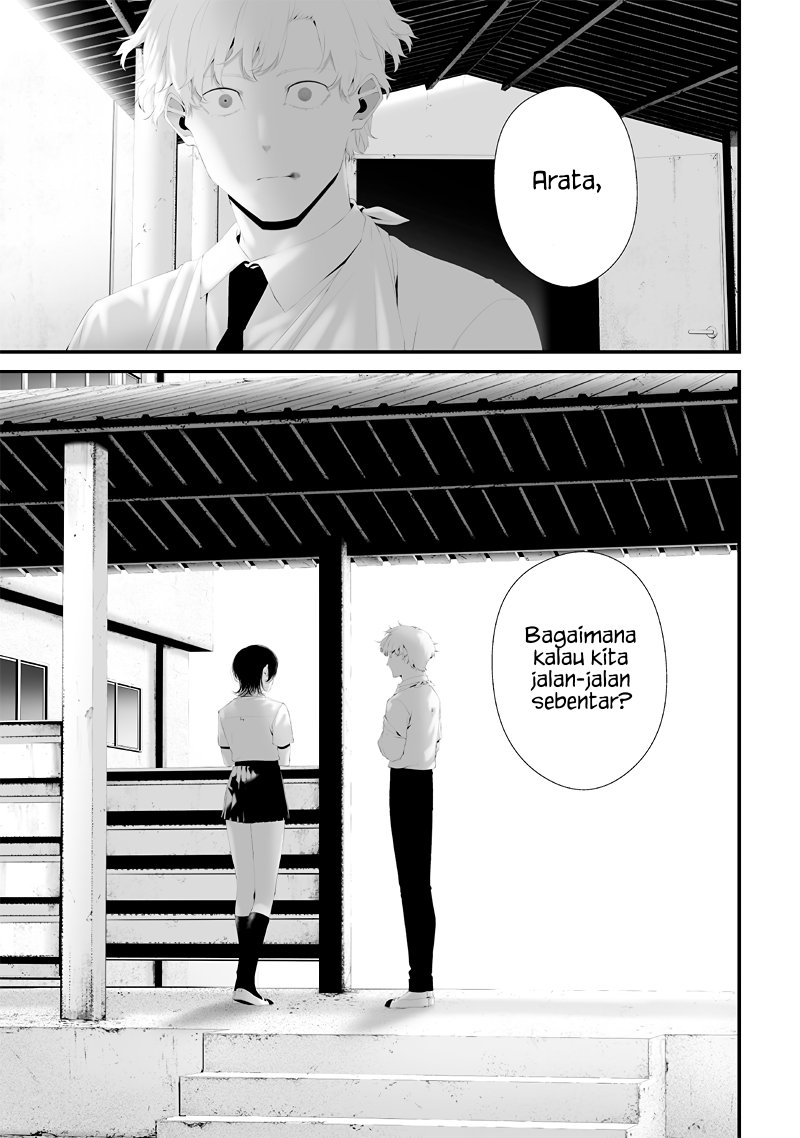 Halaman 3 dari Tsurenai Hodo Aokute Azatoi Kurai ni Akai Chapter 74